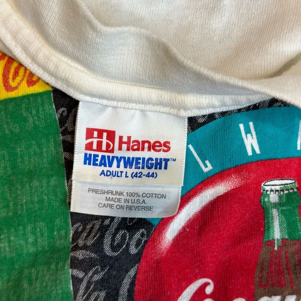 Coca-Cola Multicolor Olympic Block Graphic Tee - Red, Green, Teal, Yellow - Picture 6 of 10